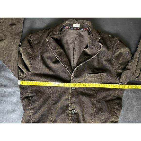 J.Crew Vintage Corduroy Blazer Brown Medium Unisex 3 Button Jacket FALL 2006 Y2K - Picture 9 of 14
